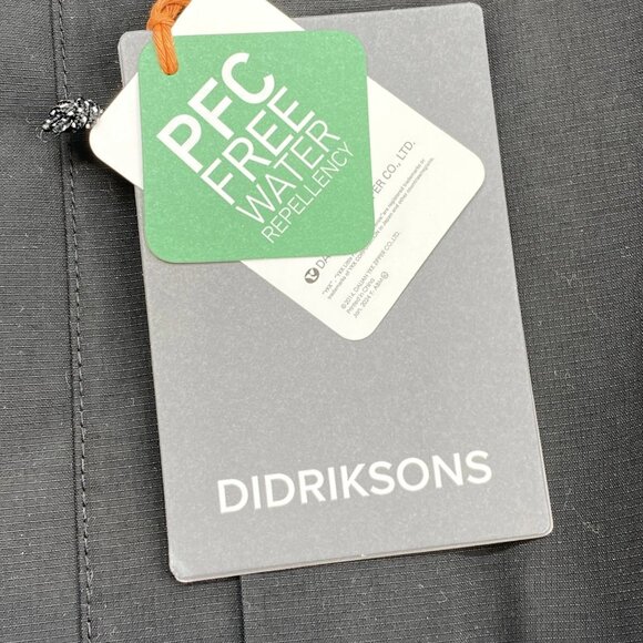 Didriksons Men’s Akilles USX Hooded Parka Coat Size M Black - Picture 6 of 16